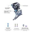 thumbnail image 2 of TC4 Titanium Mountain Bike Shifting Screw Set (28PCS) for M7000/8000 Groupset - PVD Coated Black, Lightweight 238g Design with Screw Quick Measurement Ruler Included, Enhances Riding Experience by, 2 of 5