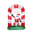 thumbnail image 1 of OurWarm, venta al por mayor, muñeco de nieve y pingüinos para exteriores, muñeco gigante que explota el coche de Papá Noel, decoraciones para el patio, inflables de Navidad con luces, 1 of 4