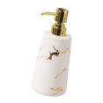 thumbnail image 2 of Fiocias Ceramic Pump Soap Dispenser Elegant Stylish Refillable Lotion Soap Dispenser for White, 2 of 9