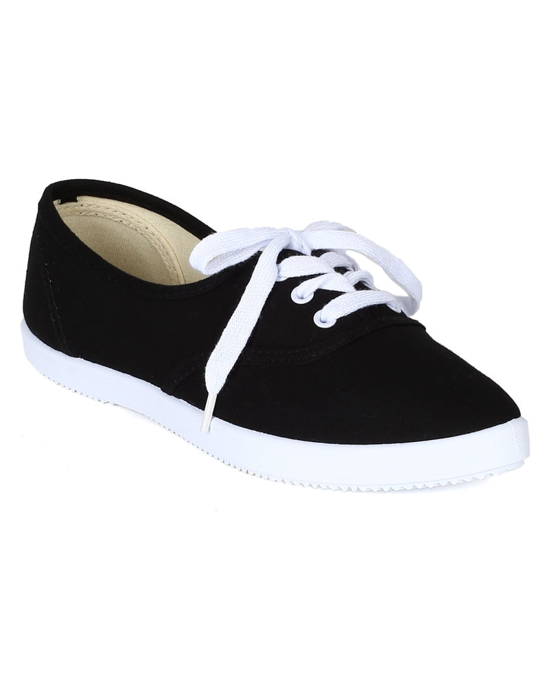 pointed toe canvas sneakers