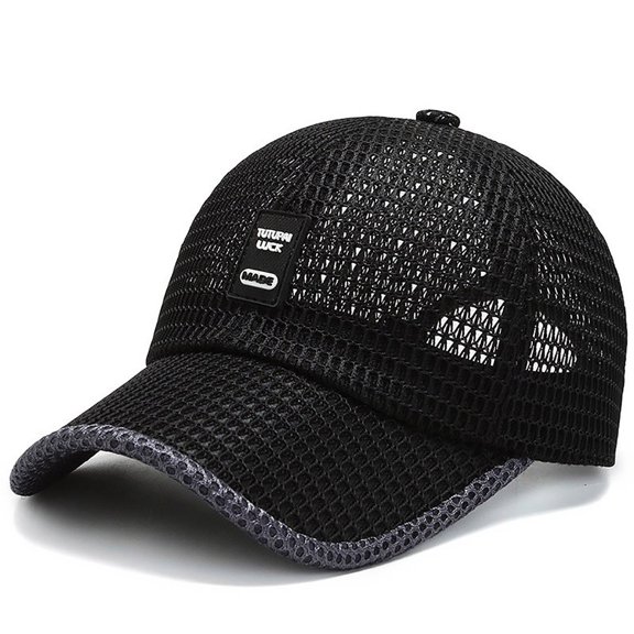 EliteGoogv Unisex Mesh Trucker Baseball Cap Breathable Adjustable For Men Women Summer Outdoor Sports Running Casual Sun Hat Cap Headwear