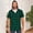 Green, variant on WIZUTIZ Short Sleeve Hoodies for Men Plaid Hooded Shirts Causal Button Down Hoody Tops Lightweight Comfort Summer Clothes