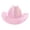 Pink, variant on Unisex Cowboy Hat Wild West Classic Curved Fedora Wide Brim Headwear for Men Women Party Hat for Carnival Stage Show
