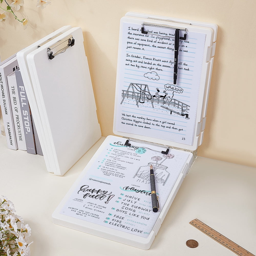Plastic Clipboards Storage Box Writing Pad Rectangle White 325x235x25mm Inner Diameter: 320x230mm for making