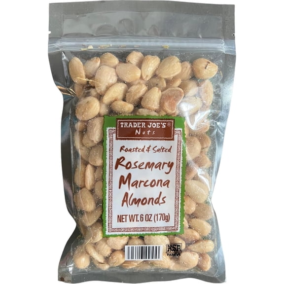 Trader Joe's Roasted & Salted Rosemary Marcona Almonds, 6 oz (Pack of 1)