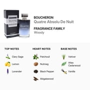 Quatre Absolu De Nuit by Boucheron for Men - 3.3 oz EDP Spray