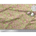 thumbnail image 3 of Soimoi Tissu en Voile de Coton à Pois et Roses Imprimé Floral au Mètre 56 Pouces de Large, 3 of 3