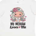 thumbnail image 4 of Inktastic My Memaw Loves Me Granddaughter Angel Girls Toddler T-Shirt, 4 of 5
