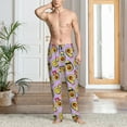 thumbnail image 2 of Pofeuu Cartoon Avocados Print Men's Pajama Pants, Soft Lounge Pajama Pants with big pockets for Men Plaid Pj Bottoms-Small, 2 of 6