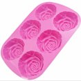 thumbnail image 3 of Molde en forma de flores de silicona de 6 cavidades, juego de 3 piezas de silicona antiadherente tipo de silicona de molde para jalea de chocolate de caramelo,, 3 of 3