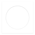 thumbnail image 3 of White Picture Frame Mat for 8x8 Frames - Circle Opening for 4x4 Photos - 1 Mat, 3 of 7