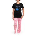 thumbnail image 4 of CafePress - Beach Bride Women's Dark Pajamas - Women's Short Sleeve Print T-Shirt and Pants Dark Cotton Pajama Set, 4 of 7
