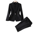 thumbnail image 4 of Pantalones de traje profesional de manga larga para mujer, traje formal, ropa de trabajo para entrevistas y ventas, 4 of 5