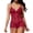 Wine, variant on Levmjia Womens Sleepwear Nightgown Lingerie V Neck Pajamas Set Comfortable Lightweight For Home Sleep Relaxation Bridal Party and Special Occasions Summer