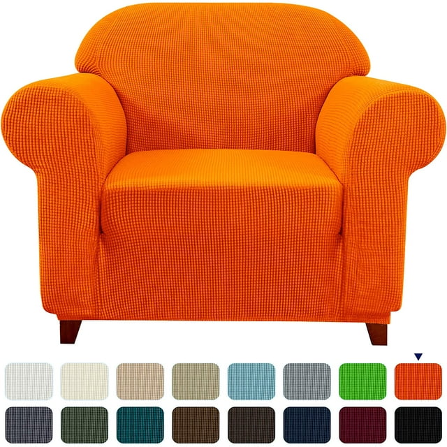 Subrtex 1-Piece Stretch Sofa Slipcover Non Slip Couch Cover, Texture Grid Pattern