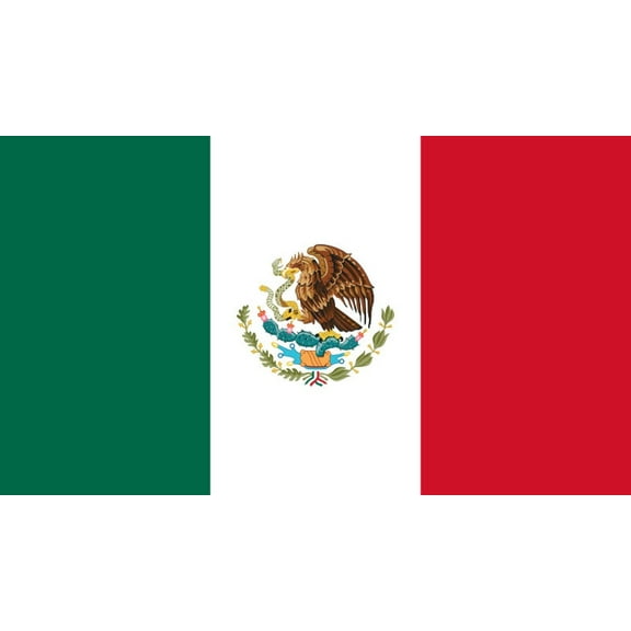Mexico Flag Decal Sticker - 6 inches wide