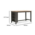 thumbnail image 5 of Gasy Counter Height Dining Table, 60 Inch, Brown, Mango Wood Veneer, 5 of 5