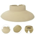 thumbnail image 3 of harmtty Summer Women Hat Pure Color Classic Bowknot Decor Straw Hat for Vacation, 3 of 8