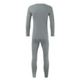 thumbnail image 3 of Letdown Men's Thermal Underwear Set (Top and Bottom) Long Johns Soft Warm Base Layer Thermal Pants Winter Cold Weather Thermal Clothes (Grey, XXXXL), 3 of 7
