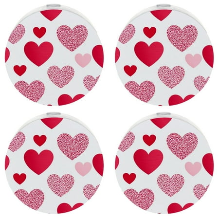 

YZUOUZY Bedside Lamps Small Lamp a Set of 4 Hearts Valentine s Day