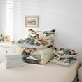 thumbnail image 6 of Manfei Retro Butterfly 7pcs Bedding Comforter Set,Vintage Rustic Flower Queen Bedding Sets,Natural Theme Queen Sheet Sets For Girl Kids,Breathable Home Decor Reversible, 6 of 8