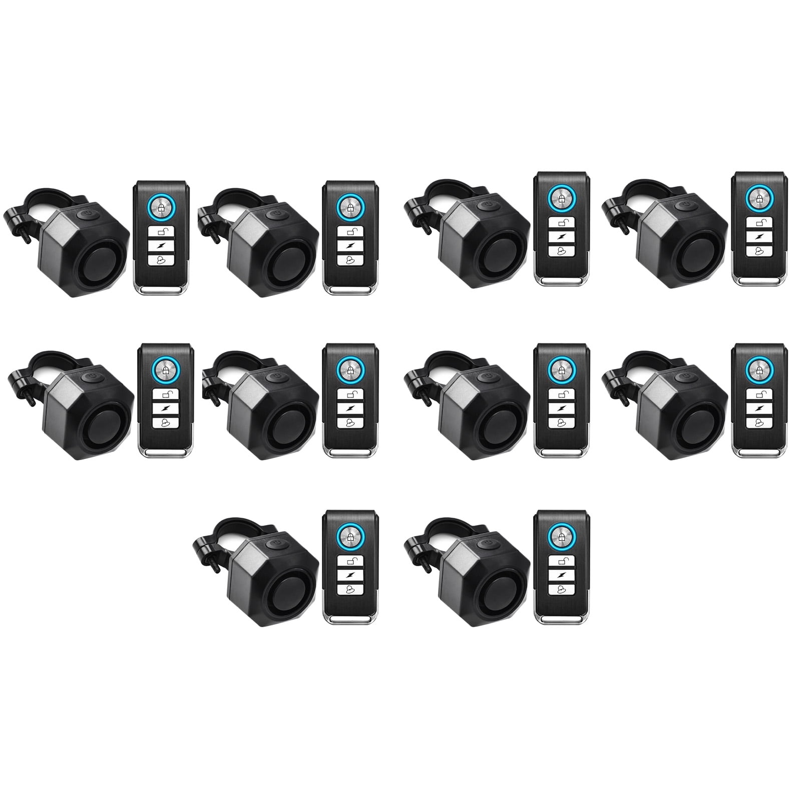 GREENCYCLE Alarm E-scooter,Electric Bike Alarm with Remote Controller,Car Vibration Alarm USB,IP65 Waterproof Outdoor Cycle Security Alert,Safety Alarms for Vehicle Trailers and Motorcycles,10PK