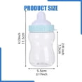 thumbnail image 5 of Botella de bebé, tarro de dulces, contenedor, regalo, botella de fiesta, alcancía, recuerdo de baby shower Azul claro, 5 of 5