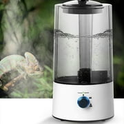 Reptile Humidifier Fogger, 110v 4L Pet Electric Silent Humidifier Reptile Mister Terrarium Fogger for Lizard Tortoise Habitat Chameleon Snake Amphibians, 40-160cm Adjustable Telescopic Hose