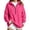 Hot Pink, variant on Horkkom Quarter Zip Sweatshirt for Women Solid Color Loose Pullover Long Sleeve Tops Casual Tunic Sweatshirt XL