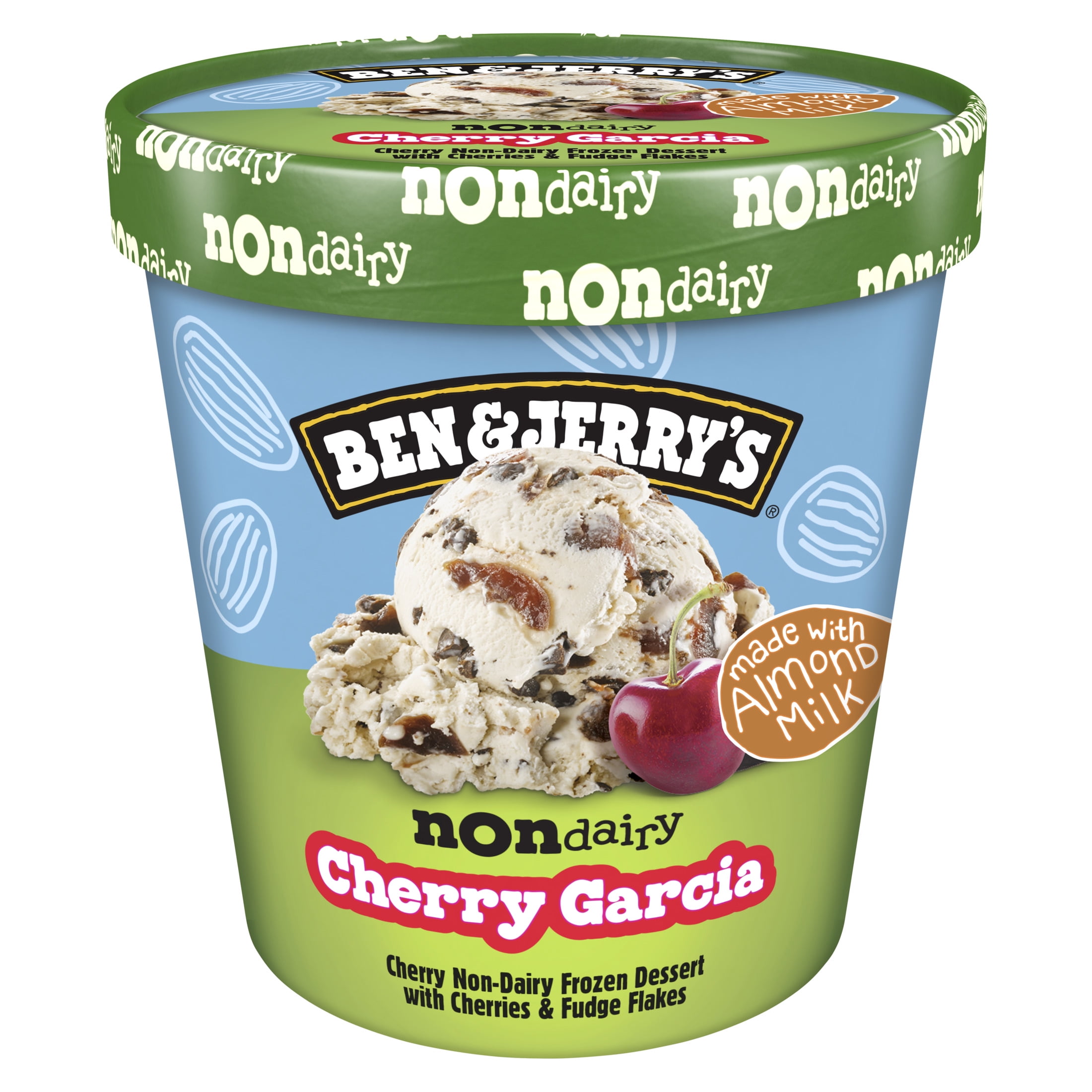 Ben & Jerry's NonDairy Cherry Garcia Frozen Dessert Certified Vegan