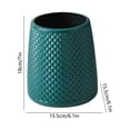 thumbnail image 3 of Hyknon Flower Vase, 7" Diamond Relief Flower Vases, Conical Danish Streamlined Flower Vases for Centerpieces Decor, Drop-Resistant Plastic Vase Ornament for Dining Table Living Room Wedding Bedroom, 3 of 7