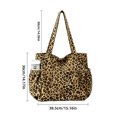 thumbnail image 3 of Women Corduroy Tote Bag Large Capacity Multi‑Pocket Shoulder Tote Bag for Work School Daily Use, 3 of 6