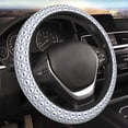 thumbnail image 5 of Rateoe Hipster Mustache Pattern Elastic Stretch Steering Wheel Cover, Universal 15 inch, Microfiber Breathable , Anti-Slip, Odorless, Easy Carry, 5 of 6