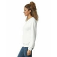 thumbnail image 2 of Gildan Men's Fleece Crewneck Sweatshirt, Style G18000, White, Large, 2 of 5