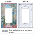 thumbnail image 3 of Yayeee Rocker Switch Wall Plate 1-Gang 4.6"x2.9" Home Decorative Outlet Cover, Seaside Door, 3 of 6