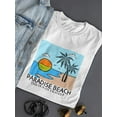 thumbnail image 3 of Paradise Beach Ocean Travels Shaped T-Shirt Women -Image by Shutterstock, Female XX-Large, 3 of 4