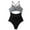 Black, variant on KYAIGUO Women One-Piece Bikini Swimsuit Bathing Suit Suspenders Girls Swimsuits