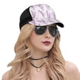 thumbnail image 5 of Picia Lavender Flowers Pattern Trucker Hat,Baseball Cap,Sun Protection Cap,Stylish Headwear,Leisure Cap,Outdoor Sports Cap, 5 of 7