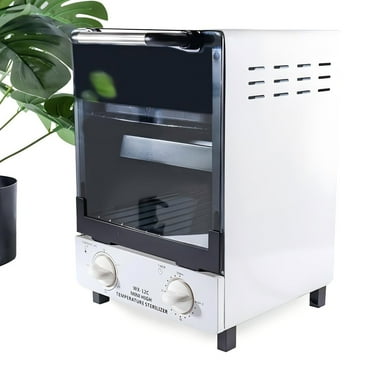 Sterilizer for Nail Tools, 12L Multifunctional High Temperature Cleaning Dry Box Stainless Steel with Temp Control, Tweezer Sterilizer, Stainless Trays, Timer, Nail Salon Equipment