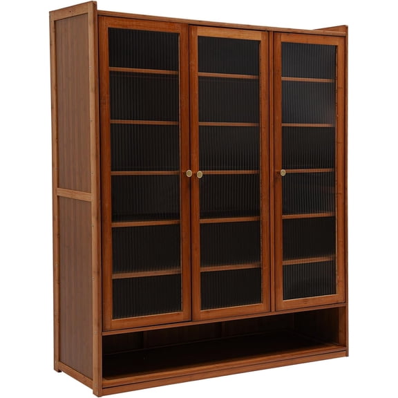 Miumaeov Shoe Storage Cabinet, 8-Tier Shoe Cabinet with 3 Translucent Doors & Heightened Frame,Freestanding Shoes Rack Organizer