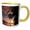 Yellow/White, variant on 3drose, Honduras, Bay Islands, Roatan, Anthonys Key Resort, Sunset, 11oz Two-tone Yellow Mug