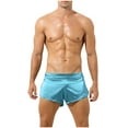 thumbnail image 2 of ZQUUVOU Men's Briefs Solid Color Breathable Underwear (Blue,S), 2 of 5