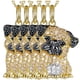thumbnail image 1 of Collares Elegantes DogNeck13 5Pzas Coy Pug Dorado Metal Cadena y Dije High Monaco, 1 of 5