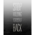 thumbnail image 3 of SD Graphics Studio 12x14 Black Modern Framed Museum Art Print Titled - Stop Holding Yourself Back, 3 of 5
