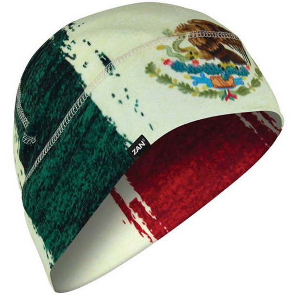 Zan Headgear Sportflex Helmet Liner/Beanie Mexican Flag