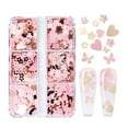 thumbnail image 2 of Holographic Nail Glitter Flakes - 6 Grids Butterfly/Heart Sequins, for Nail Arts/Body Glitter/DIY Crafts, 2 of 8