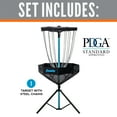 thumbnail image 2 of Franklin Sports Disc Golf Basket - PDGA Approved - Elite Portable Disc Golf Target Basket Set with Premium Metal Chains + Canvas Basket - Disc Golf Equipment + Hole Stand, 2 of 10