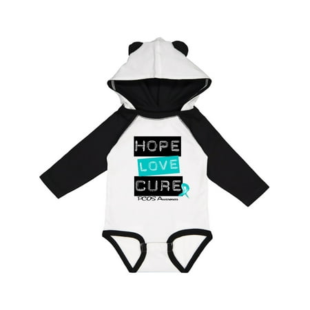 

Inktastic PCOS Hope Love Cure Gift Baby Boy or Baby Girl Long Sleeve Bodysuit