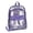 Purple, variant on Hot Sales Grey Clear Backpack Transparent Bookbag Fabric Flap Front Pocket Side Mesh Water Bottle Pockets Adjustable Shoulder Straps See Through Backpack for School Concert Sports Travel