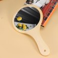 thumbnail image 3 of 1PC Handheld Mirror Wooden Frame Cosmetic Mirror Makeup Mirror for Women Girls Wood Color, 3 of 9